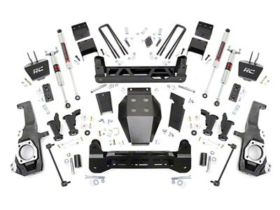 Rough Country 5-Inch Torsion Drop Suspension Lift Kit with M1 Monotube Shocks (20-24 4WD Sierra 2500 HD, Excluding Denali)