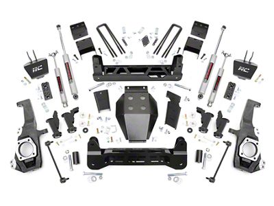 Rough Country Suspension 5-Inch Torsion Drop Suspension Lift Kit with Premium N3 Shocks (20-26 4WD Sierra 2500 HD w/ Factory Overload Springs, Excluding AT4X)