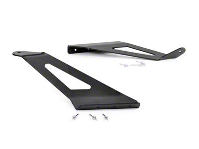 Rough Country 50-Inch Curved LED Light Bar Upper Windshield Mounting Brackets (15-19 Sierra 2500 HD)