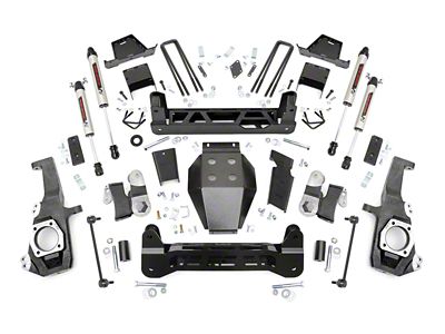 Rough Country 7-Inch NTD Suspension Lift Kit with V2 Monotube Shocks (20-25 Sierra 2500 HD, Excluding Denali)