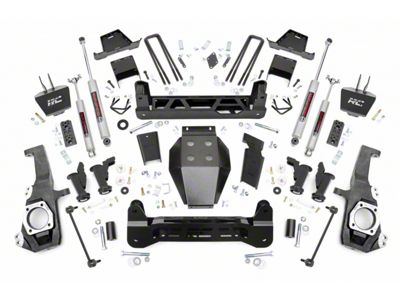 Rough Country 7-Inch Torsion Drop Suspension Lift Kit with Premium N3 Shocks (20-24 Sierra 2500 HD w/o MagneRide)