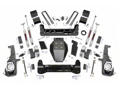 Rough Country 7.50-Inch NTD Suspension Lift Kit with M1 Monotube Shocks (11-19 Sierra 2500 HD, Excluding Denali)