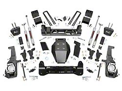 Rough Country 7.50-Inch Torsion Bar Suspension Lift Kit with Premium N3 Shocks (11-19 Sierra 2500 HD SRW, Excluding Denali)