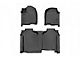 Rough Country Heavy Duty Front and Rear Floor Mats; Black (20-24 Sierra 2500 HD Crew Cab w/ Front Bucket Seats & Under Seat Storage)