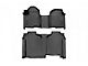 Rough Country Heavy Duty Front and Rear Floor Mats; Black (20-24 Sierra 2500 HD Crew Cab w/ Front Bench Seat & w/o Under Seat Storage)