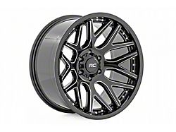 Rough Country 95 Series Gloss Black Machined 8-Lug Wheel; 22x10; -19mm Offset (20-26 Sierra 2500 HD)