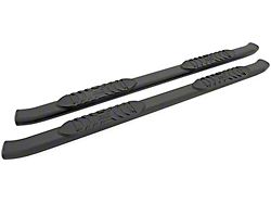 Rough Country Oval Nerf Side Step Bars; Black (20-26 Sierra 2500 HD Crew Cab)