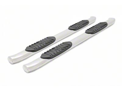 Rough Country Oval Nerf Side Step Bars; Stainless Steel (07-19 Sierra 2500 HD Crew Cab)