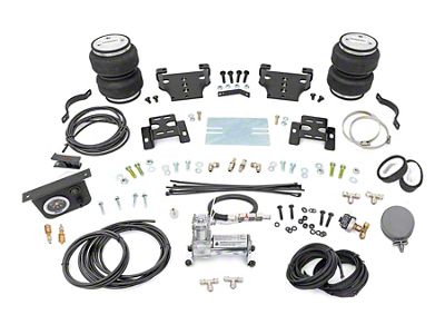 Rough Country Rear Air Spring Kit with Onboard Air Compressor for 0 to 6-Inch Lift; Stock Range (07-10 Sierra 2500 HD)