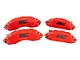 Rough Country Brake Caliper Covers; Red; Front and Rear (20-24 Sierra 2500 HD)