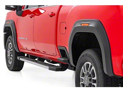 Rough Country Sport Fender Flares; Flat Black (20-25 Sierra 2500 HD)