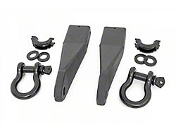 Rough Country Tow Hook to Shackle Conversion Kit with D-Ring Shackles and Rubber Isolators (20-25 Sierra 2500 HD)