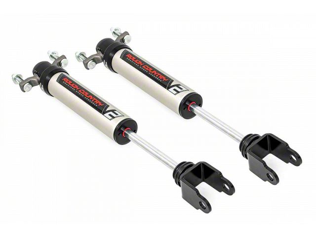 Rough Country V2 Monotube Front Shocks for 2.50 to 3-Inch Lift (11-24 Sierra 2500 HD)