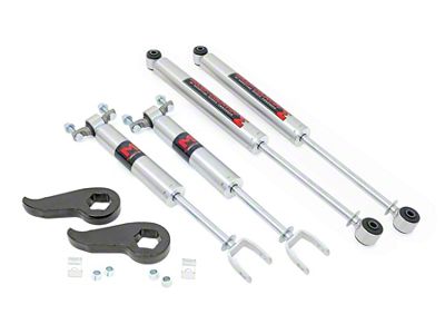 Rough Country 1.50 to 2-Inch Leveling Lift Kit with M1 Monotube Shocks (11-19 4WD Sierra 3500 HD, Excluding Denali)