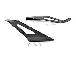 Rough Country 50-Inch Curved LED Light Bar Upper Windshield Mounting Brackets (15-19 Sierra 3500 HD)
