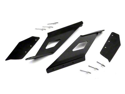 Rough Country 54-Inch Curved LED Light Bar Upper Windshield Mounting Brackets (15-19 Sierra 3500 HD)