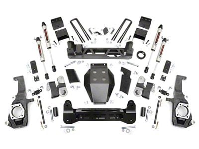 Rough Country 7.50-Inch NTD Suspension Lift Kit with V2 Monotube Shocks (11-19 Sierra 3500 HD SRW, Excluding Denali)