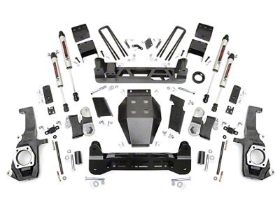 Rough Country 7.50-Inch NTD Suspension Lift Kit with V2 Monotube Shocks (11-19 Sierra 3500 HD SRW, Excluding Denali)