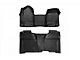 Rough Country Heavy Duty Front and Rear Floor Mats; Black (15-19 Sierra 3500 HD Crew Cab)