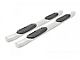 Rough Country Oval Nerf Side Step Bars; Stainless Steel (07-19 Sierra 3500 HD Crew Cab)
