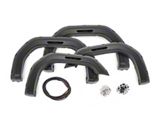 Rough Country Suspension Pocket Fender Flares; Carbon Black (20-26 Sierra 3500 HD SRW)