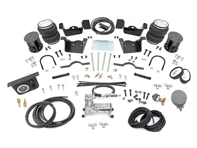 Rough Country Rear Air Spring Kit with OnBoard Air Compressor for 3 to 5-Inch Lift (20-24 Sierra 3500 HD SRW)