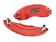 Rough Country Brake Caliper Covers; Red; Front and Rear (20-24 Sierra 3500 HD SRW)