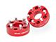 Rough Country 2-Inch Wheel Spacers; Anodized Red (99-18 Silverado 1500)