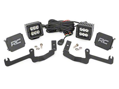 Rough Country Black Series LED Ditch Light Kit; Spot Beam (19-25 Silverado 1500)