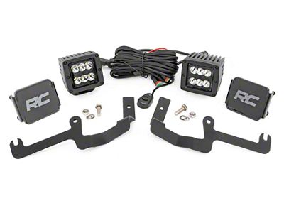 Rough Country Black Series LED Ditch Light Kit; Spot Beam (19-24 Silverado 1500)