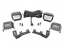 Rough Country 3-Inch Osram Wide Angle Series LED Ditch Light Kit (14-18 Silverado 1500)