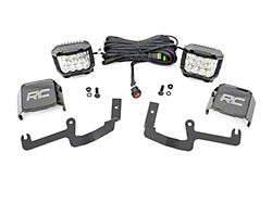 Rough Country Offroad 3-Inch Osram Wide Angle Series LED Ditch Light Kit (19-25 Silverado 1500)