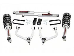 Rough Country Suspension 3.50-Inch Forged Upper Control Arm Suspension Lift Kit with N3 Struts and Premium N3 Rear Shocks (19-25 4.3L, 5.3L, 6.2L Silverado 1500 w/ Rear Composite Mono-Leaf Springs, Excluding Trail Boss & ZR2)