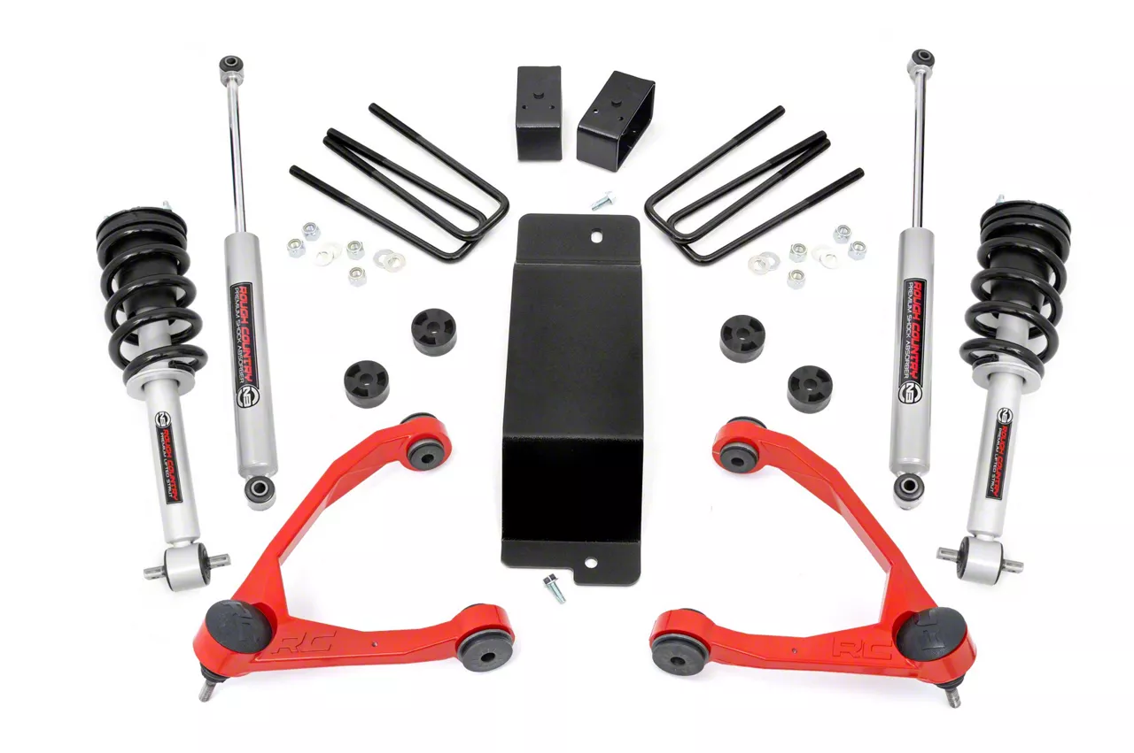 Rough Country Silverado 1500 3.50Inch Suspension Lift Kit with Upper
