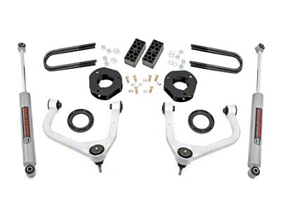 Rough Country Suspension 3.50-Inch Suspension Lift Kit with Premium N3 Shocks (2025 Silverado 1500 w/o Adaptive Ride Control, Excluding Trail Boss & ZR2)