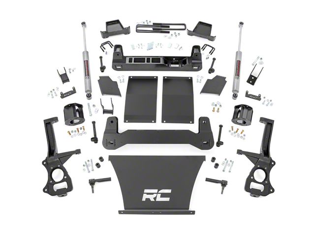 Rough Country 4-Inch Suspension Lift Kit with Strut Spacers and Premium N3 Shocks (19-24 Silverado 1500 Trail Boss, Excluding Diesel)