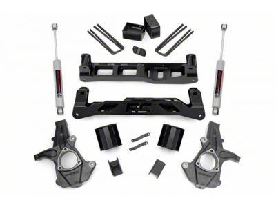 Rough Country 5-Inch Suspension Lift Kit with Premium N3 Shocks (07-13 2WD Silverado 1500)
