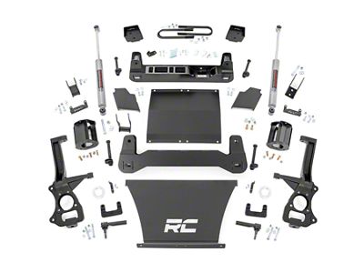 Rough Country Suspension 6-Inch Suspension Lift Kit with Front Strut Spacers and Premium N3 Rear Shocks (25-26 4WD V8 Silverado 1500 w/ OEM Mon-Leaf Springs, Excluding Trail Boss & ZR2)