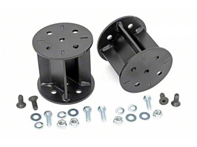 Rough Country 6-Inch Rear Air Spring Spacers (Universal; Some Adaptation May Be Required)