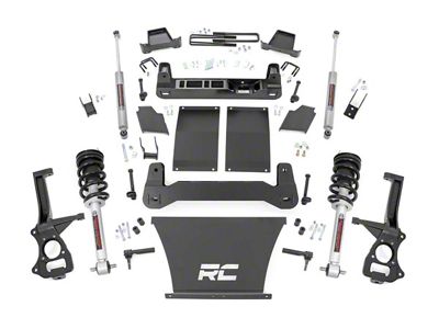 Rough Country 6-Inch Suspension Lift Kit with N3 Struts and Premium N3 Shocks (19-25 4.3L, 5.3L, 6.2L Silverado 1500 w/ Rear Multi-Leaf Pack Springs, Excluding Trail Boss & ZR2)