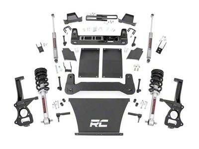 Rough Country 6-Inch Suspension Lift Kit with N3 Struts and Premium N3 Shocks (19-24 4.3L, 5.3L, 6.2L Silverado 1500 w/ Rear Multi-Leaf Pack Springs, Excluding Trail Boss & ZR2)