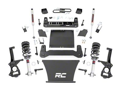 Rough Country Suspension 6-Inch Suspension Lift Kit with M1 Struts and Shocks (25-26 4WD V8 Silverado 1500 w/ OEM Mon-Leaf Springs, Excluding Trail Boss & ZR2)