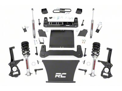 Rough Country 6-Inch Suspension Lift Kit with N3 Struts and N3 Rear Shocks (19-24 4.3L, 5.3L, 6.2L Silverado 1500 w/ Rear Composite Mono-Leaf Springs, Excluding Trail Boss & ZR2)