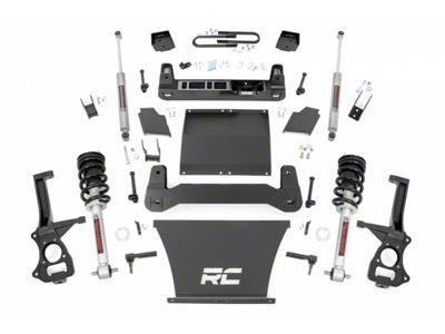 Rough Country Suspension 6-Inch Suspension Lift Kit with N3 Struts and N3 Rear Shocks (19-25 4.3L, 5.3L, 6.2L Silverado 1500 w/ Rear Composite Mono-Leaf Springs, Excluding Trail Boss & ZR2)