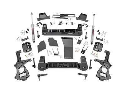 Rough Country 6-Inch Suspension Lift Kit with Strut Spacers and Premium N3 Shocks (19-25 4.3L, 5.3L, 6.2L Silverado 1500 w/ Rear Multi-Leaf Pack Springs, Excluding Trail Boss & ZR2)