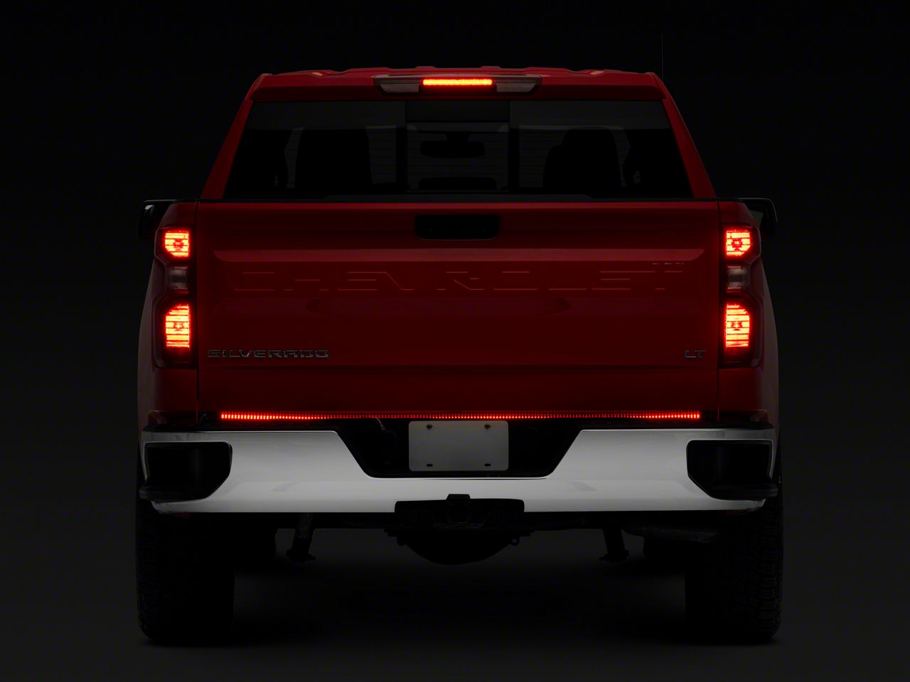 DREAMIZER 60” LED Tailgate Light Bar For Chevy Silverado 1500/2500 – Strip Brake/Turn Signal, Black Housing