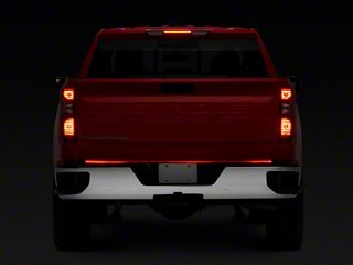 DREAMIZER 60” LED Tailgate Light Bar For Chevy Silverado 1500/2500 – Strip Brake/Turn Signal, Black Housing