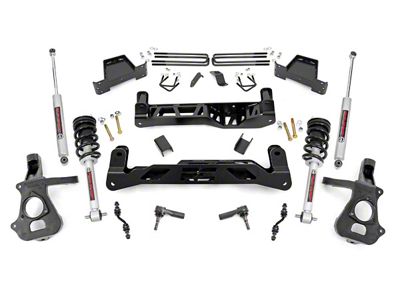 Rough Country Suspension 7-Inch Suspension Lift Kit with Lifted Struts and Premium N3 Shocks (14-18 2WD Silverado 1500 w/ Stock Cast Steel Control Arms)