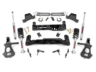 Rough Country 7-Inch Suspension Lift Kit with Lifted Struts and Premium N3 Shocks (14-18 2WD Silverado 1500 w/ Stock Cast Steel Control Arms)