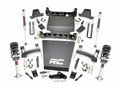 Rough Country 7-Inch Suspension Lift Kit with M1 Monotube Struts and Shocks (14-16 4WD Silverado 1500 w/ Stock Cast Steel Control Arms)